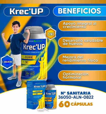 ¡Impulsa el crecimiento de tus hijos 👦con KRECUP! ⚡️- 40% off y 3 regalos