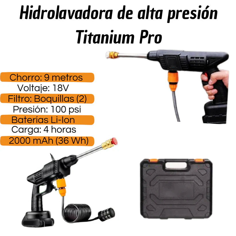 HIDROLAVADORA ELÉCTRICA 48v + 2 baterias + 3 REGALOS