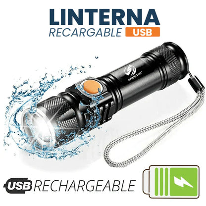 COMPRE 1  Y LLÉVATE 2 Linterna Táctica TitanioPro™ USB